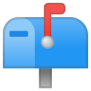 Closed Mailbox with Raised Flag emoji, Google, Android 2020