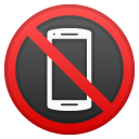 No Mobile Phones emoji, Google, Android 2020