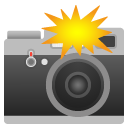 Camera with Flash emoji, Google, Android 2020