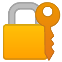 Locked with Key emoji, Google, Android 2020