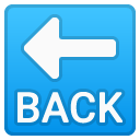 Back Arrow emoji, Google, Android 2020