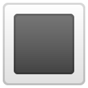 White Square Button emoji, Google, Android 2020