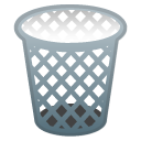 Wastebasket emoji, Google, Android 2020