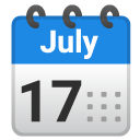 Spiral Calendar emoji, Google, Android 2020