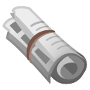 Rolled-up Newspaper emoji, Google, Android 2020