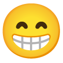 Beaming Face with Smiling Eyes emoji, Google, Android 2020