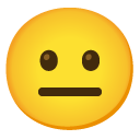Neutral Face emoji, Google, Android 2020