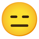 Expressionless Face emoji, Google, Android 2020