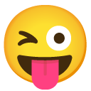 Winking Face with Tongue emoji, Google, Android 2020