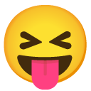 Squinting Face with Tongue emoji, Google, Android 2020