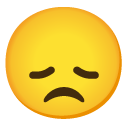 Disappointed Face emoji, Google, Android 2020