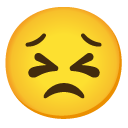 Persevering Face emoji, Google, Android 2020