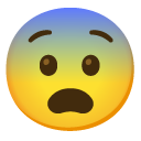 Fearful Face emoji, Google, Android 2020