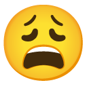 Weary Face emoji, Google, Android 2020