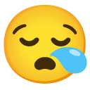 Sleepy Face emoji, Google, Android 2020