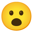 Face with Open Mouth emoji, Google, Android 2020