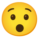 Hushed Face emoji, Google, Android 2020