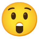 Astonished Face emoji, Google, Android 2020