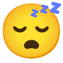 Sleeping Face emoji, Google, Android 2020