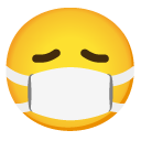 Face with Medical Mask emoji, Google, Android 2020