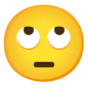Face with Rolling Eyes emoji, Google, Android 2020