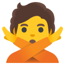 Person Gesturing No emoji, Google, Android 2020