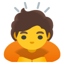 Person Bowing emoji, Google, Android 2020
