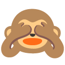 See-no-evil Monkey emoji, Google, Android 2020