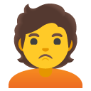 Person Pouting emoji, Google, Android 2020