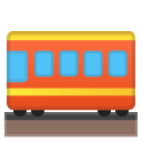 Railway Car emoji, Google, Android 2020