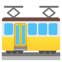 Tram Car emoji, Google, Android 2020
