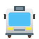 Oncoming Bus emoji, Google, Android 2020