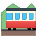 Mountain Railway emoji, Google, Android 2020