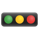 Horizontal Traffic Light emoji, Google, Android 2020