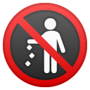 No Littering emoji, Google, Android 2020