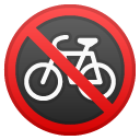 No Bicycles emoji, Google, Android 2020
