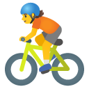 Person Biking emoji, Google, Android 2020