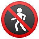 No Pedestrians emoji, Google, Android 2020