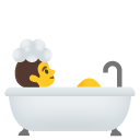 Person Taking Bath emoji, Google, Android 2020