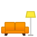 Couch and Lamp emoji, Google, Android 2020