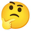 Thinking Face emoji, Google, Android 2020