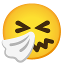 Sneezing Face emoji, Google, Android 2020
