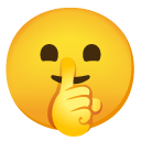 Shushing Face emoji, Google, Android 2020