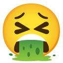 Face Vomiting emoji, Google, Android 2020