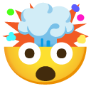 Exploding Head emoji, Google, Android 2020