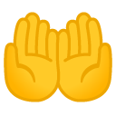 Palms Up Together emoji, Google, Android 2020