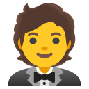 Person in Tuxedo emoji, Google, Android 2020