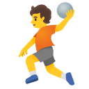 Person Playing Handball emoji, Google, Android 2020
