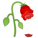 Wilted Flower emoji, Google, Android 2020