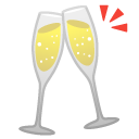 Clinking Glasses emoji, Google, Android 2020